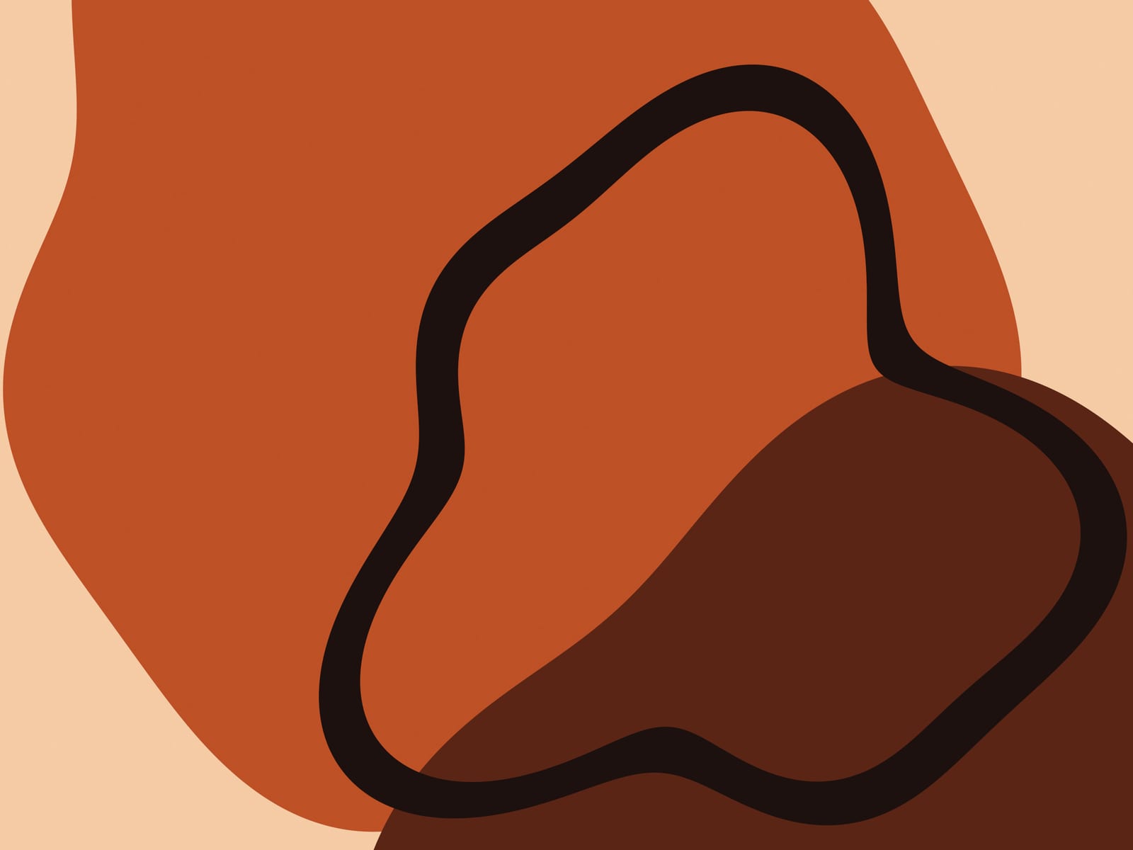 Close-up detail of Boho Ochre No. 003 at print size