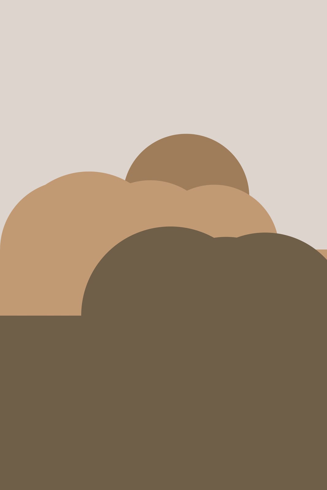 Boho Ochre No. 012, the print itself