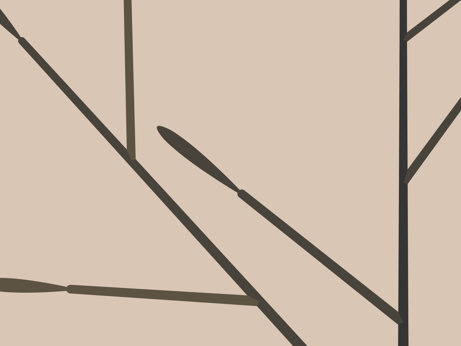 Close-up detail of Boho Ochre No. 013 at print size