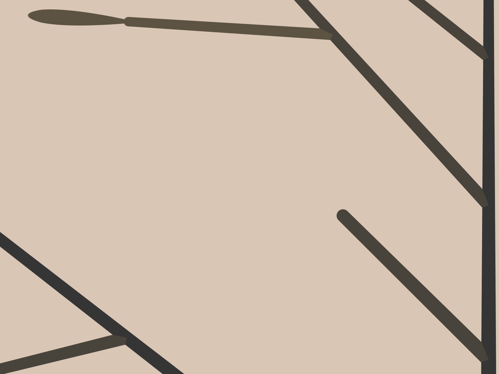 Second close-up of Boho Ochre No. 013 at print size, another area of the artwork